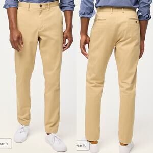 NWT J. Crew Factory Athletic slim-fit chino pant British Khaki‎ 32x34 Business